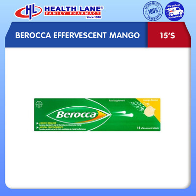 BEROCCA EFFERVESCENT MANGO (15'S)